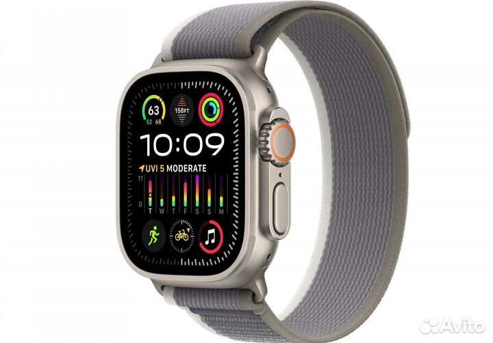 Apple watch Ultra 2 49mm Trail Green/Gray