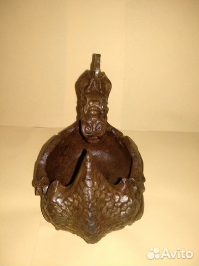 Солонка или пепельница дракон чугун