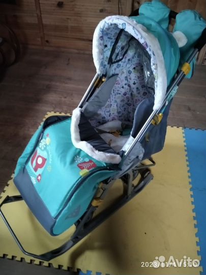 Детские санки коляска ника 7 8