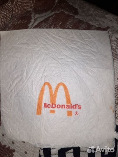 Салфетка из Макдональдс 1997 года