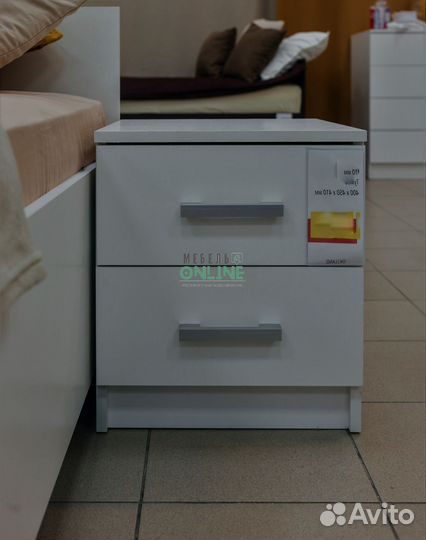 Тумба прикроватная на 2 ящика, новая