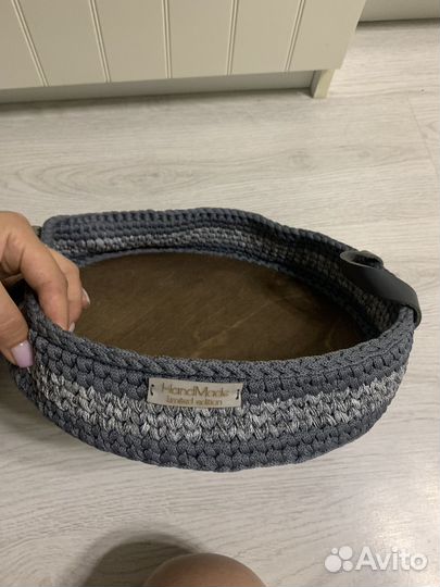 Поднос вязанный