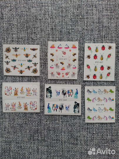 Слайдеры наклейки для ногтей