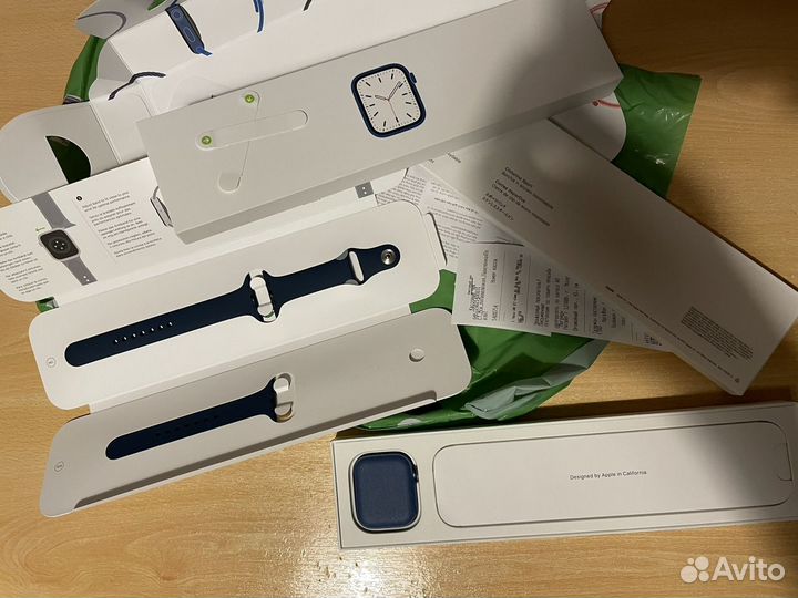 Apple watch 7 45 mm синие