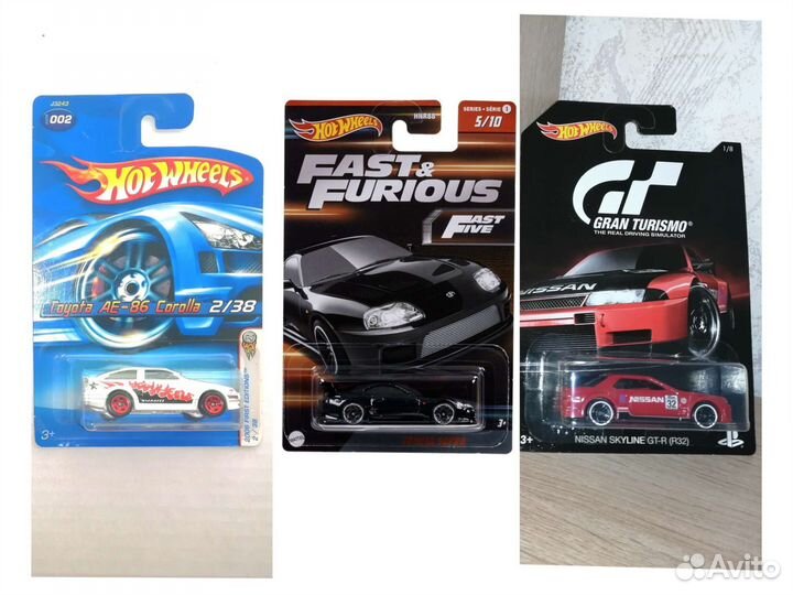 Hot wheels модели Nissan Toyota supra ae 86