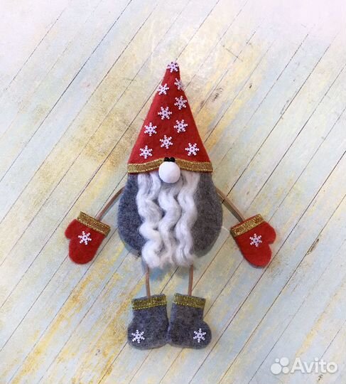 Магнит ручной работы «Скандинавский гном»