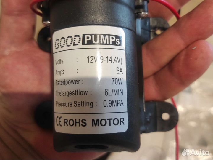 Водяной насос 12вольт 6 л/мин