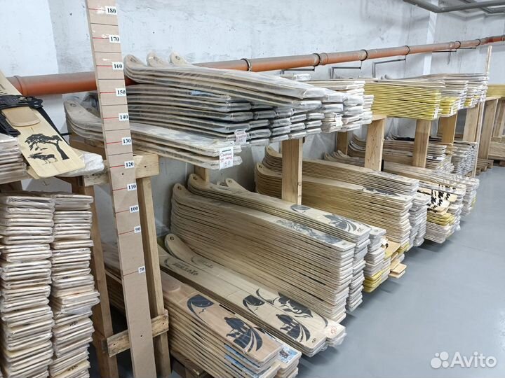 Охотничьи лыжи 120х23 см, дерево