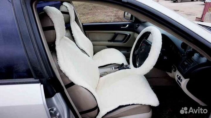 Меховые накидки на сидения натуральная овечья