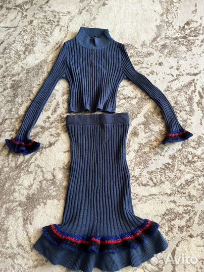 Зимний вязаный костюм. 42-46