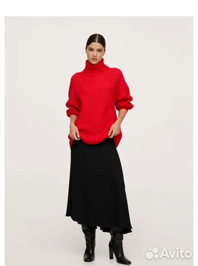 Джемпер mango красный