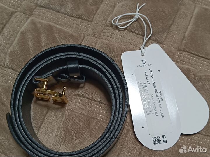 Мужской кожаный ремень Италия