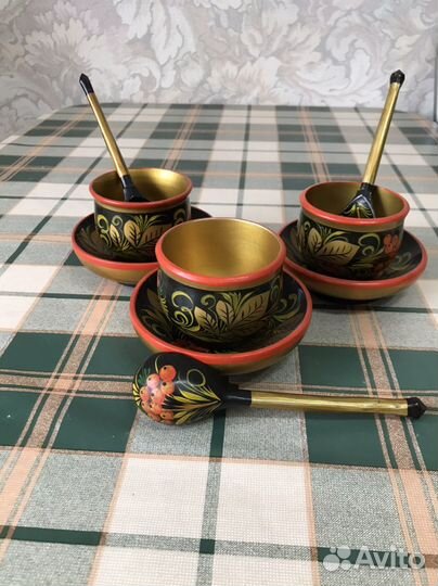Наборы хохлома посуда