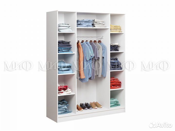 Шкаф Натали 4х створчатый с зеркалом