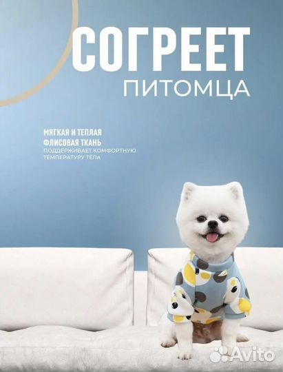 Толстовка/худи/свитер/кофта/ для кошек и собак