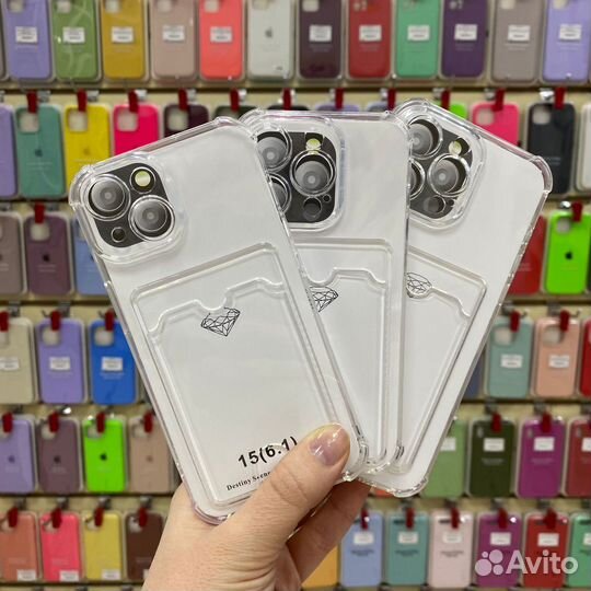 Чехол для телефона iPhone с картхолдером