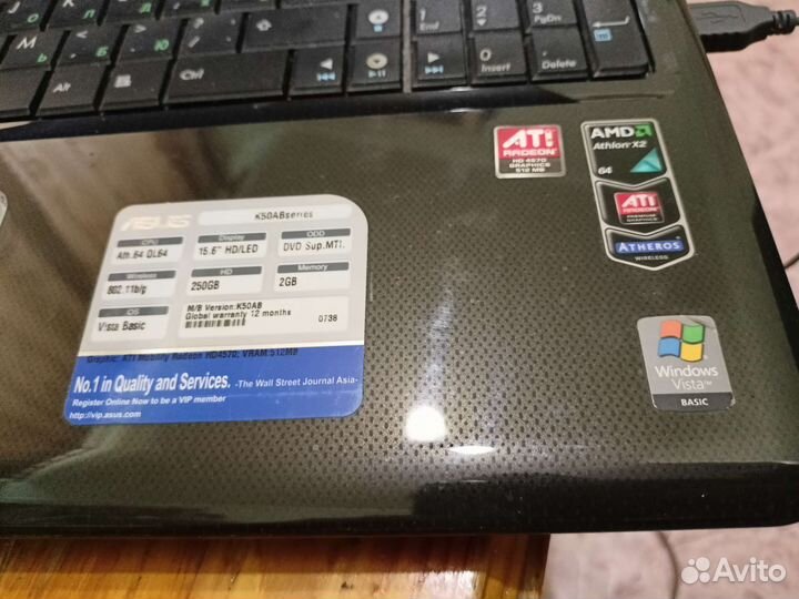 Ноутбук asus К50ав