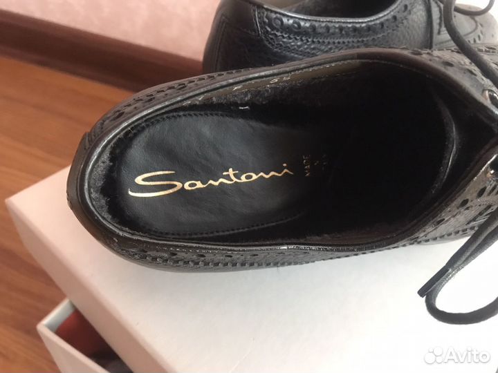 Туфли мужские 41 размер италия Santoni