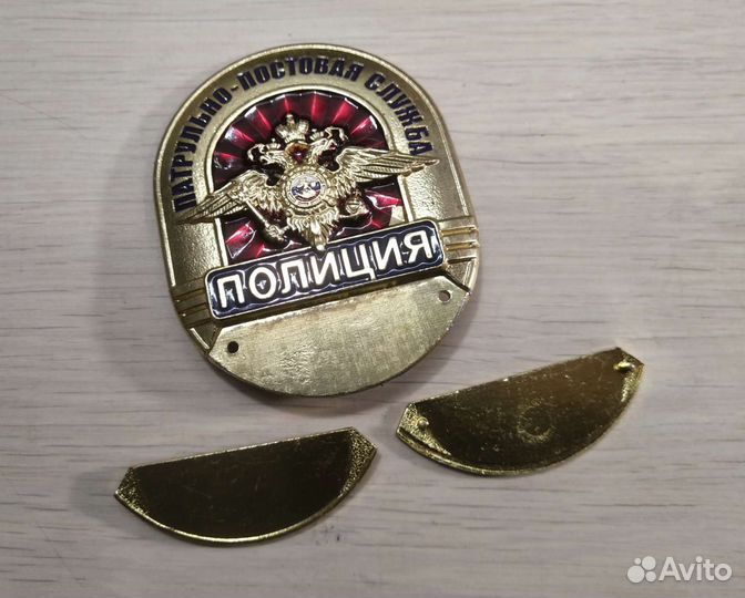 Накладка для нагрудного знака полиции