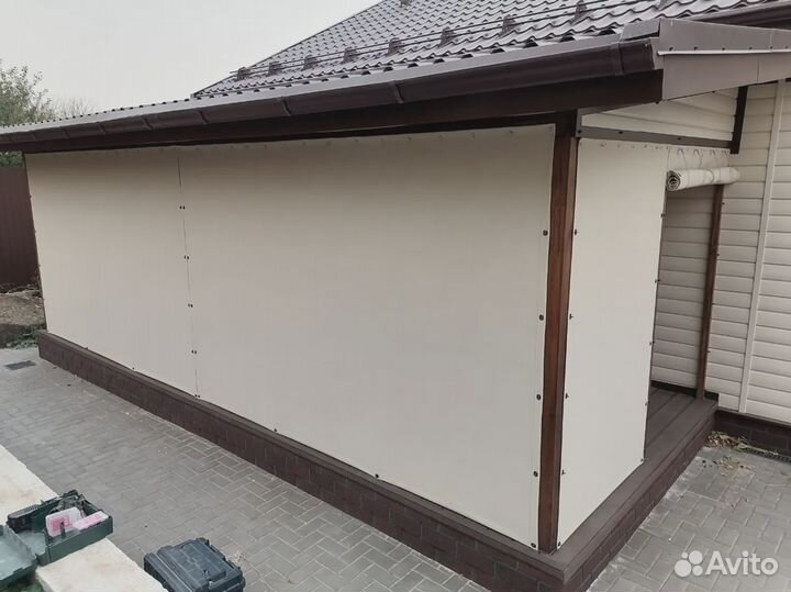 Мягкие окна на беседку