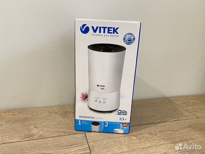 Увлажнитель воздуха vitek VT-1761, белый