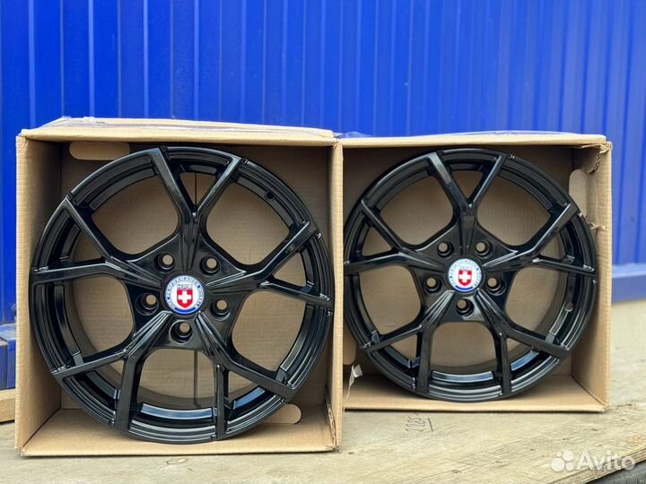 Диски r16 5x112 HRE RST Черный глянец