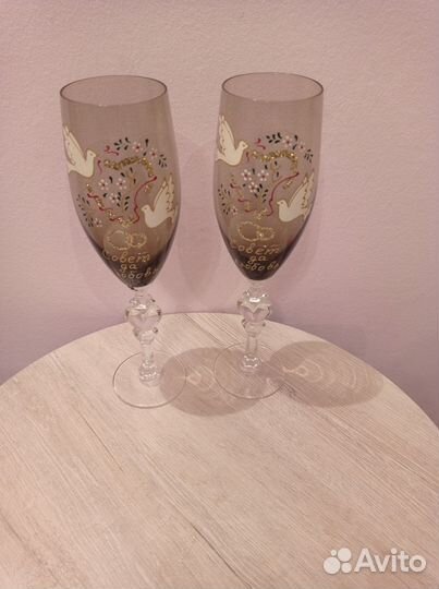 Фужеры хрустальные СССР новые