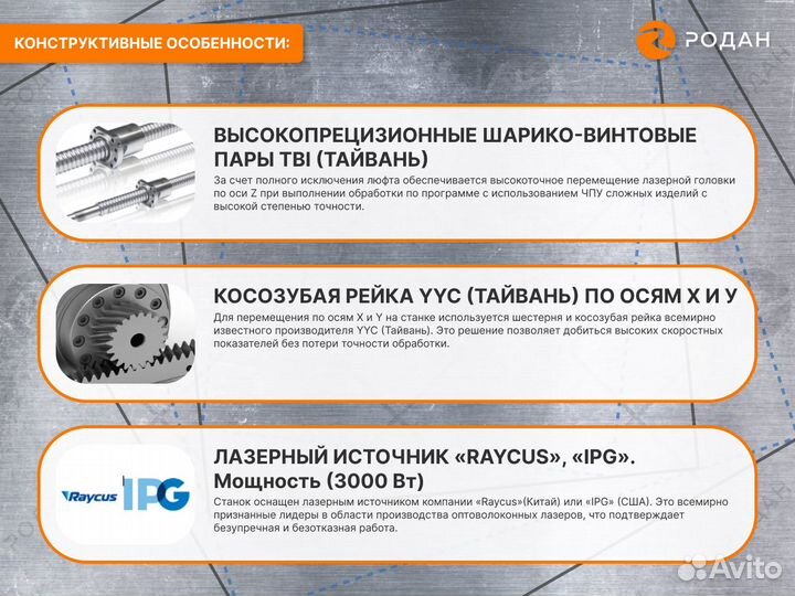 Оптоволоконный лазерный станок 1530P (3000Вт)