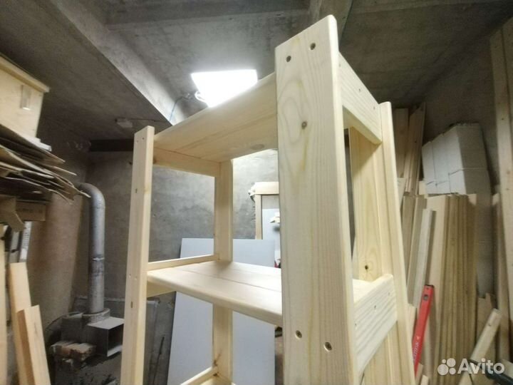 Стеллаж IKEA деревянный 200 см