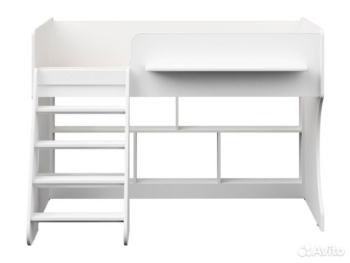 Кровать-чердак Шарни белый