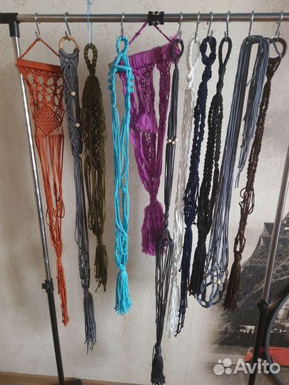 Кашпо подвесное макраме