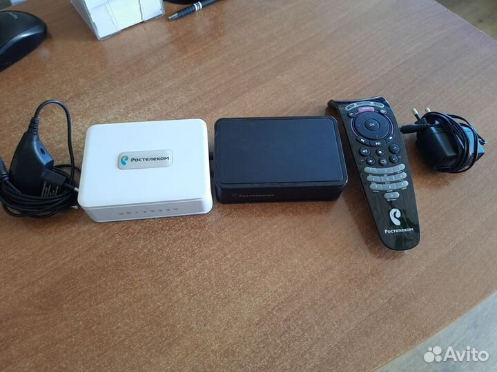 Комплект Ростелеком, приставка, пульт