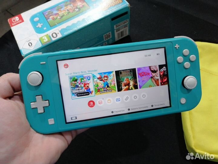 Прошитый Nintendo Switch Lite 64gb+Чехол