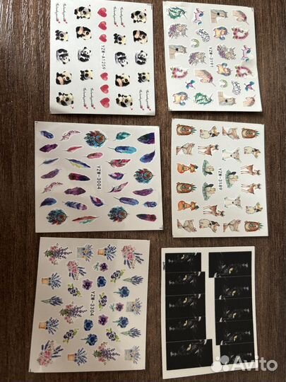 Слайдеры для дизайна ногтей 3D milv