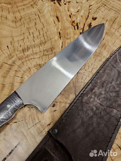 Большой рабочий шеф кухонный нож 95х18