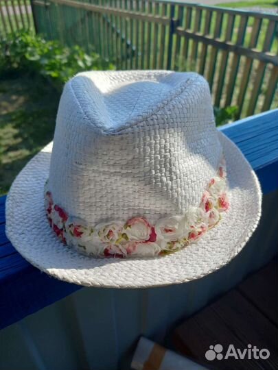 Шляпа панама с цветами Кипр на 3-5 лет