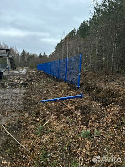 Винтовые сваи под забор