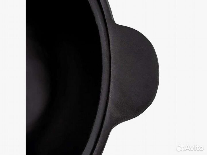 Казан чугунный 6 литров, плоское дно