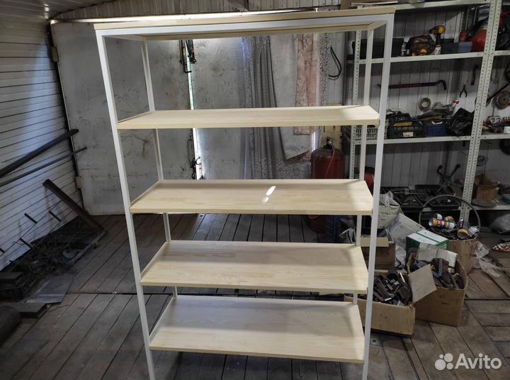 Этажерка в стиле лофт для дома