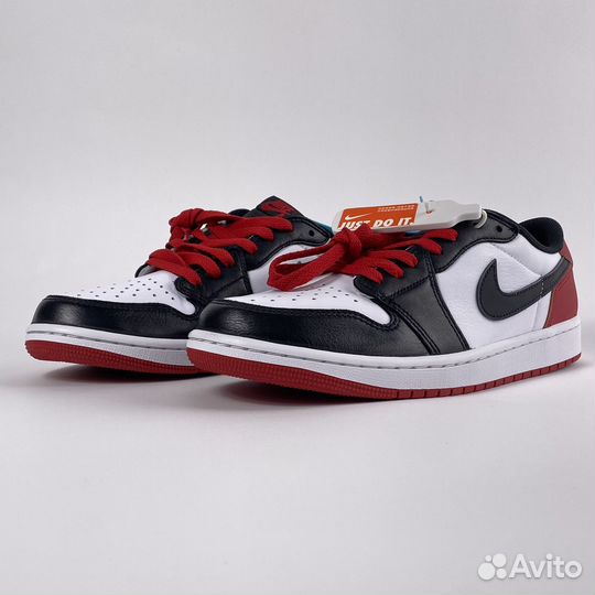 Кроссовки Jordan 1 Low OG Black Toe(Оригинал)