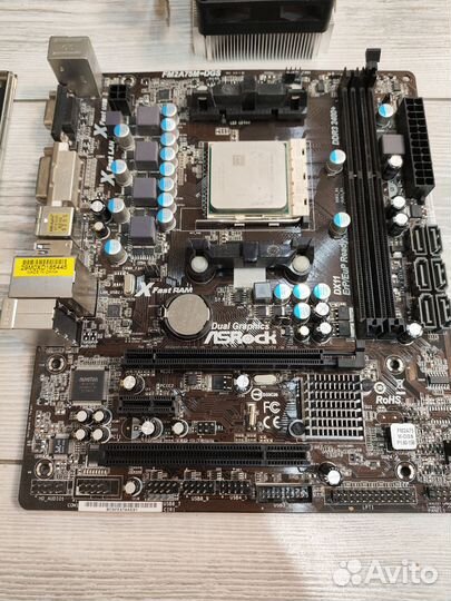 Материнская плата As rock FM2A75M- DSG+ процессор