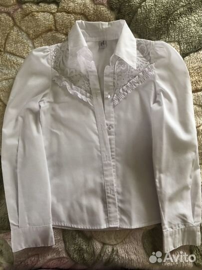Блузки школьные размеры от 134 до 146