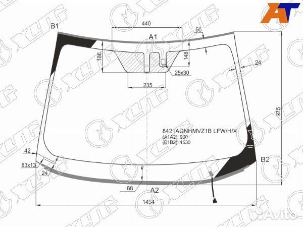 Стекло лобовое toyota C-HR