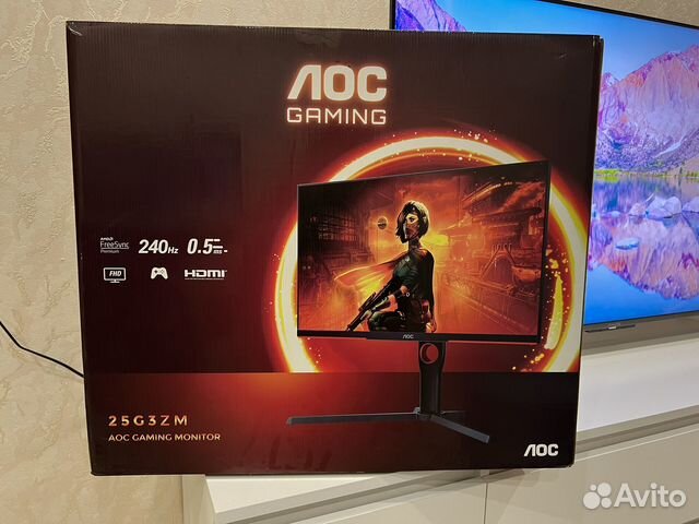 Игровой монитор AOC 25G3ZM/BK черный купить в Кирове | Электроника | Авито