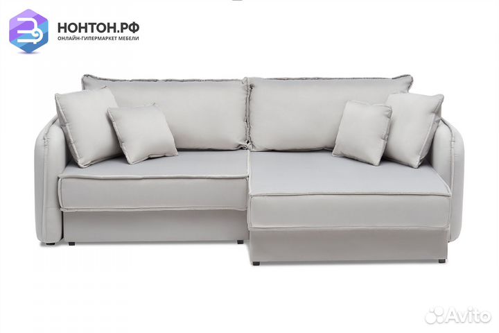 Диван угловой тик-так Антей серый