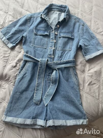 Комбинезон женский джинсовый