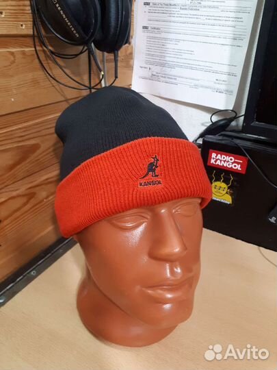 Шапка kangol black/red ориг