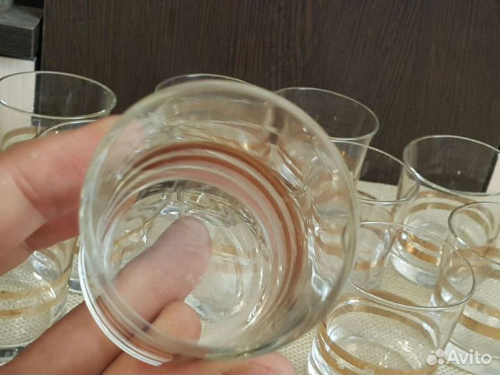 11 рюмок для водки большой набор ретро