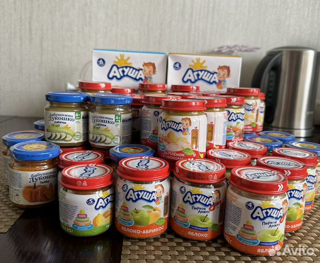 Детское питание агуша пюре