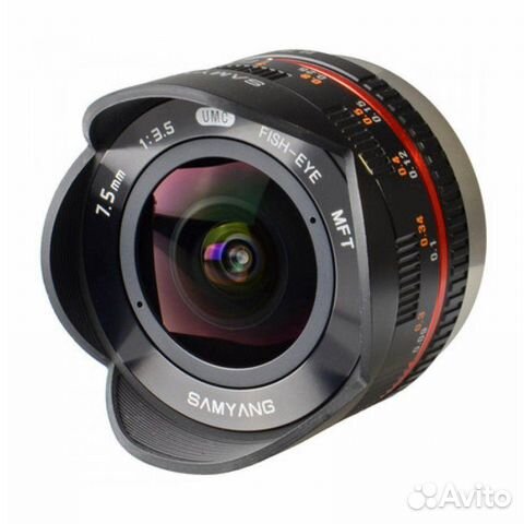 Samyang 7.5mm f/3.5 UMC Fish-eye Micro 4/3 Black